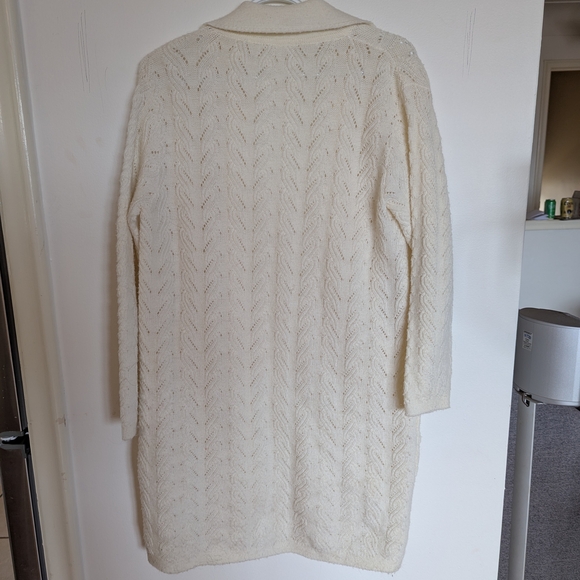 Vintage Detailed Knit Cardigan with Pockets - Picture 3 of 3
